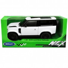 Колекційна модель автомобіля Welly Land Rover Defender 2020, 1:26, біла
