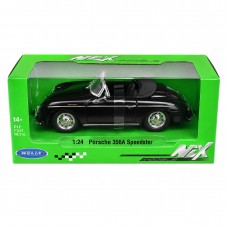 Колекційна модель автомобіля Porsche 356A Speedster 1:24 Welly, чорна