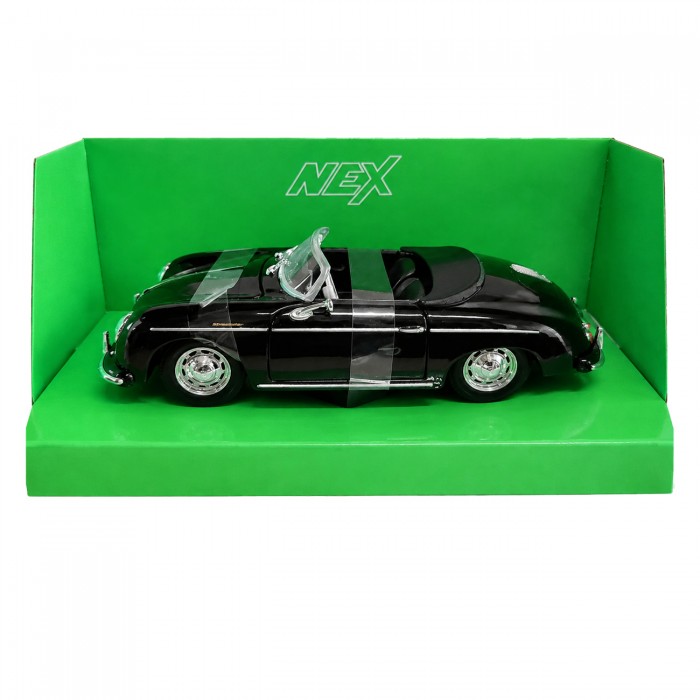 Колекційна модель автомобіля Porsche 356A Speedster 1:24 Welly, чорна