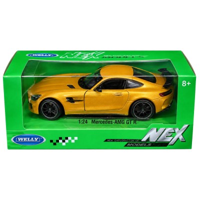 Колекційна модель автомобіля Mercedes-AMG GT R 1:24 Welly, золота