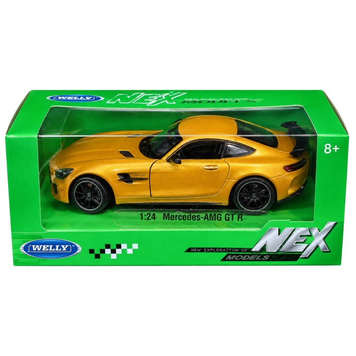 Колекційна модель автомобіля Mercedes-AMG GT R 1:24 Welly, золота