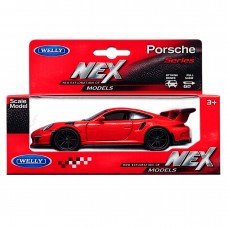 Колекційна модель автомобіля Porsche 911 GT3 RS Welly NEX Series у коробці