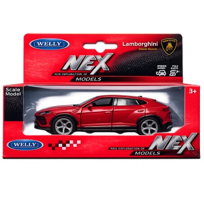 Колекційна модель автомобіля Lamborghini Urus Welly NEX у коробці