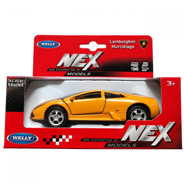 Колекційна модель автомобіля Lamborghini Murciélago Welly NEX у коробці