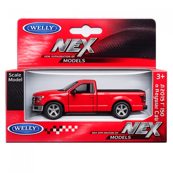 Колекційна модель пікапа Ford F-150 Regular Cab 2015 Welly NEX у коробці