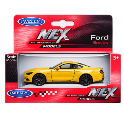 Колекційна модель автомобіля Ford Mustang Welly NEX у коробці