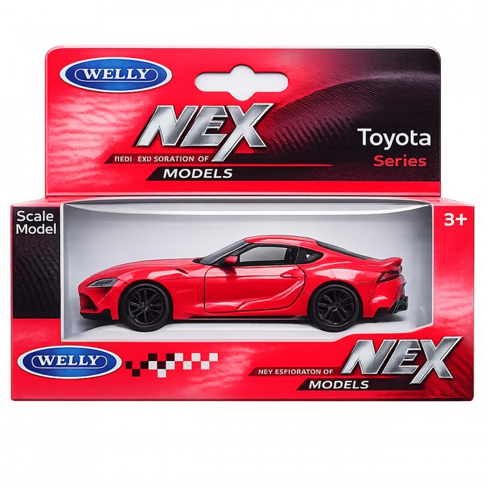 Колекційна модель автомобіля Toyota Supra Welly NEX у коробці