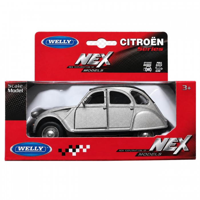Колекційна модель автомобіля Citroën 2CV Welly NEX у коробці