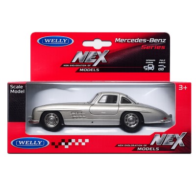 Колекційна модель автомобіля Mercedes-Benz 300 SL Welly NEX у коробці