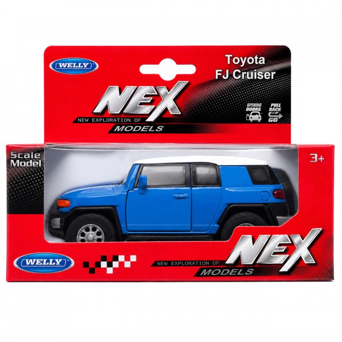 Колекційна машинка Welly NEX Toyota FJ Cruiser синя