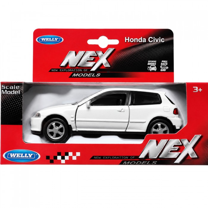 Колекційна машинка Welly NEX Honda Civic, біла