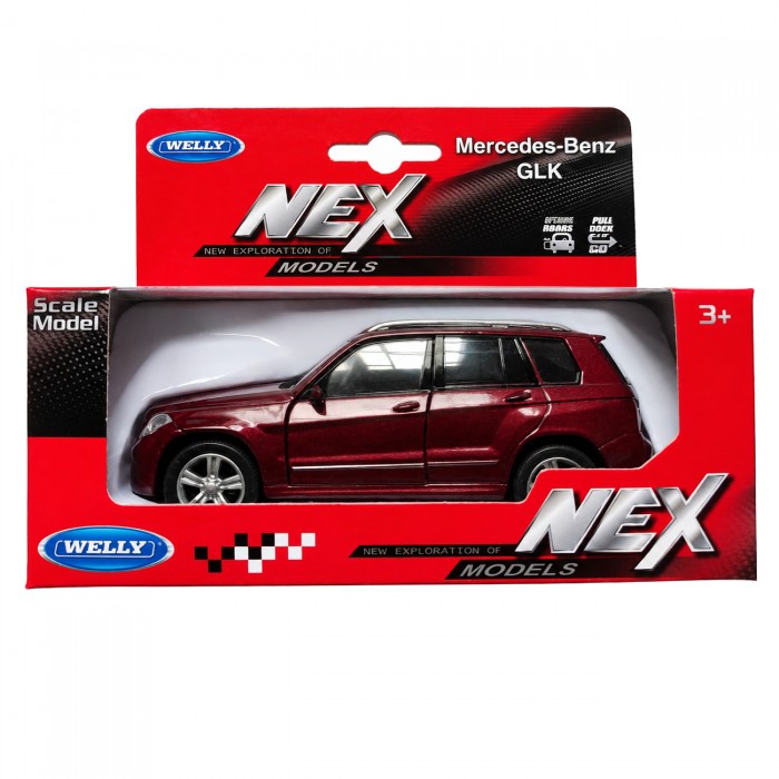 Колекційна машинка Welly NEX Mercedes-Benz GLK, бордова
