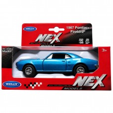 Колекційна машинка Welly NEX 1967 Pontiac Firebird, синя