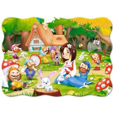 Пазл Castorland - "Білосніжка та 7 гномів", 30 деталей (MIDI)Castor land