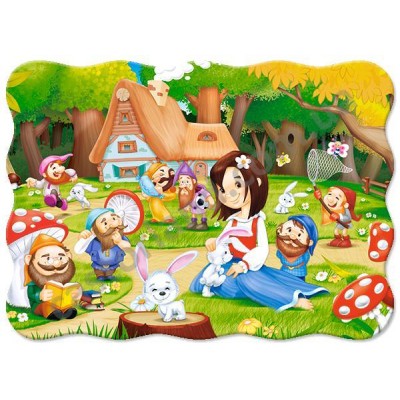 Пазл Castorland - "Білосніжка та 7 гномів", 30 деталей (MIDI)Castor land