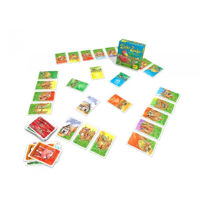 Настільні ігри - Ціплячі перегони: Хованки (Zicke Zacke card game).