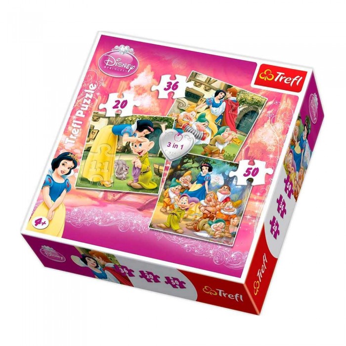 Пазл Trefl 3 в 1 Білосніжка (36+20+50 ел.)