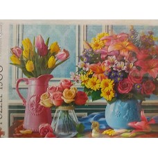 Trefl, "Квіти у вазі, 1500ел.