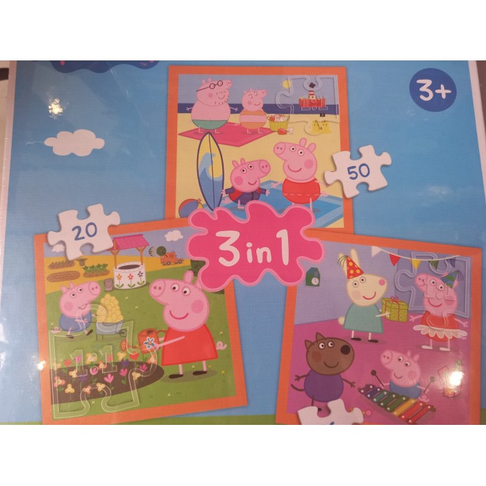 Trefl, Свинка Пеппа, 3 в 1