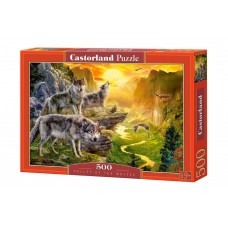 Пазл Castorland - Долина вовків (Valley of the Wolves), 500ел