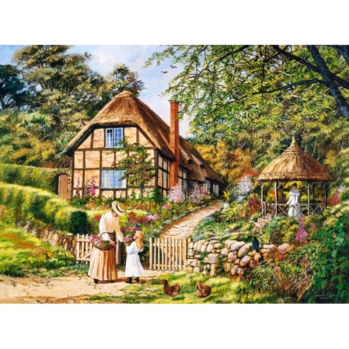 Пазл Castorland - Мальовничий куточок  (What Lovely Flowers), 3000ел