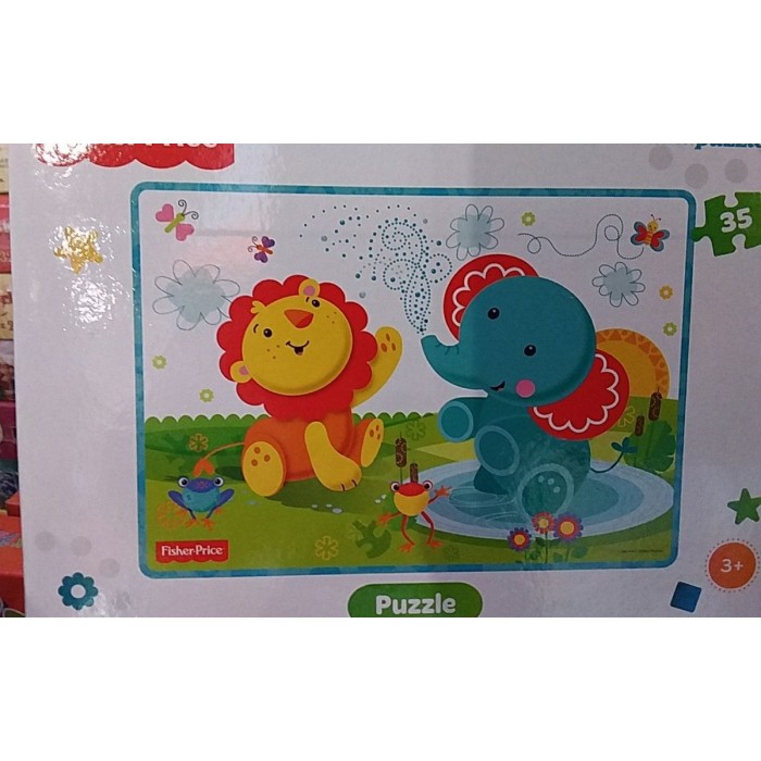 Пазл  "Тигреня та слоненя" 35ел