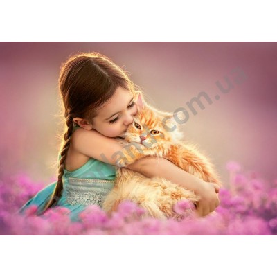 Castorland - Риже кошеня з дівчинкою, 500 eл.