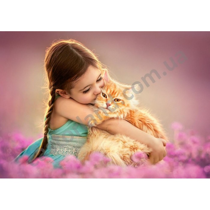 Castorland - Риже кошеня з дівчинкою, 500 eл.