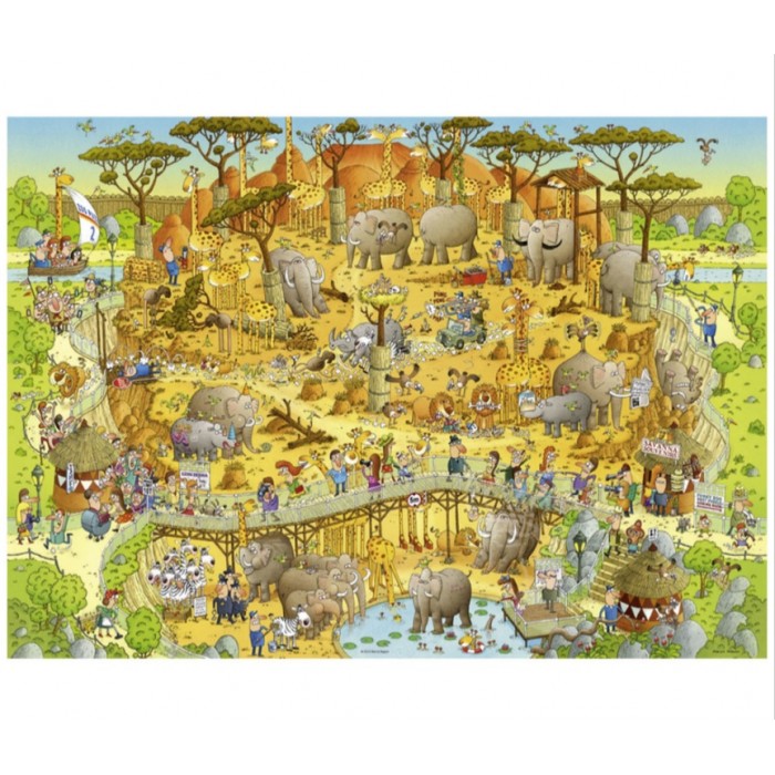 Heye - Веселий зоопарк: Африканське життя. Маріно Деган (Funky zoo: African habitat. Marino Degano), 1000 ел.