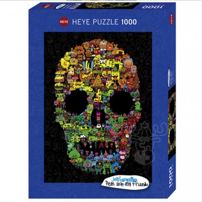 Heye - Череп. Джон Бургерман (Doodle Skull. Jon Burgerman), 1000ел