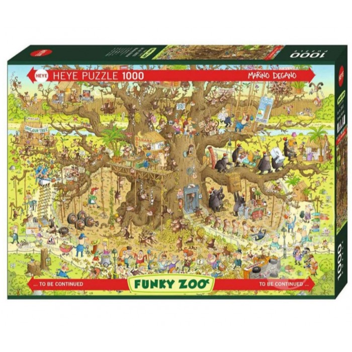 Heye - Веселий зоопарк: Життя мавп. Маріно Дегано. (Funky zoo: Monkey habitat. Marino Degano), 1000ел