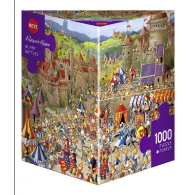 Heye - Битва кроликів. Франко Рюєр (Bunny battles. Francois Ruyer), 1000ел.