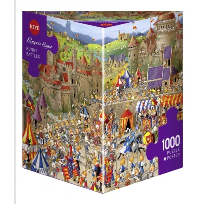 Heye - Битва кроликів. Франко Рюєр (Bunny battles. Francois Ruyer), 1000ел.