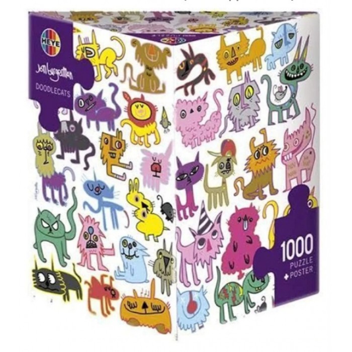 Heye - Коти-карлючки. Джон Бургерман (Dooblecat. Jon Burgerman), 1000 ел