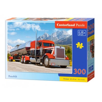 Castorland - Червоний бензовоз (Peterbilt), 300 ел