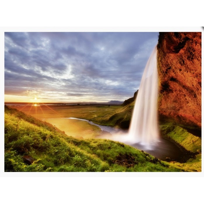 Heye - О. Гумбольдт: Водоспад Сельяландсфосс (А. Humholdt: Seljalandsfoss waterfall), 1000 ел.