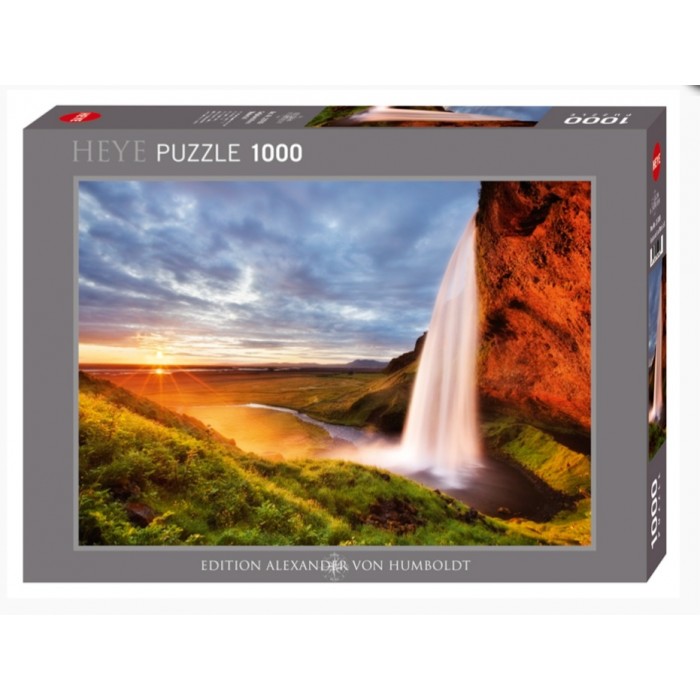 Heye - О. Гумбольдт: Водоспад Сельяландсфосс (А. Humholdt: Seljalandsfoss waterfall), 1000 ел.