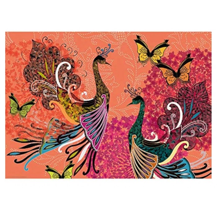 Heye - Магічний сад: Павичі та метелики ( Magic Garden: Peacocks and Butterflies), 1000 ел.