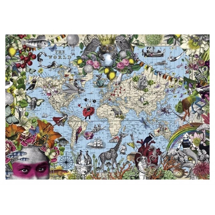 Heye - Арт Мапи: Дивакуватий світ (Map Art: Quirky World), 2000 ел.