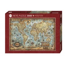 Heye - Антична мапа світу (The World), 3000 ел.