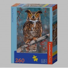 Castorland - Сова ( Great horned owl), 260 ел.