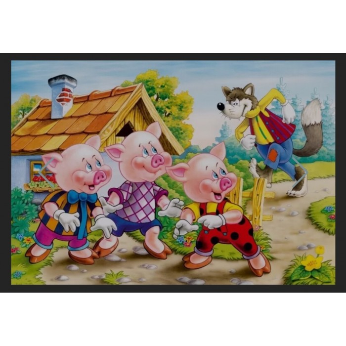 Castorland - Три поросятка та вовк (Three little pigs and a wolf), 260 ел.